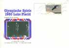 C0336 Bobsleigh Ski De Fond Flamme Illustree USA 1980 Jeux Olympiques De Lake Placid - Inverno1980: Lake Placid