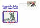 C0346 Ski De Descente Flamme Illustree USA 1980 Jeux Olympiques De Lake Placid - Hiver 1980: Lake Placid