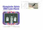 C0353 Bobsleigh Flamme Illustree USA 1980 Jeux Olympiques De Lake Placid - Wintersport (Sonstige)