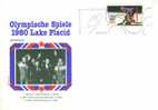 C0342 Bobsleigh Flamme Illustree USA 1980 Jeux Olympiques De Lake Placid - Inverno