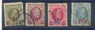 Lot Ocb Nr : 245 - 248 Gestempeld  , Zie Scan , Ocb : 2 Euro - 1922-1927 Houyoux