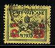 VATICAN 1931 30 C YELLOW SURCHARGED OVERPRINTED 25 C RED VFU VATICANE VATICANO SG 14 - Gebruikt