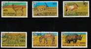 CHAD 1979 WWF SET OF 6 ANTELOPES VFU - Autres & Non Classés