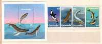 GRENADA   MARINE MAMMALS   4 V.+ S/S - MNH - Autres & Non Classés