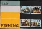 GB GREAT BRITAIN 1981 FISHING SHIPS BOATS CUTTER FISHERMAN FISHERMEN FOOD SUPPLY PRESENTATION PACK - Maritime