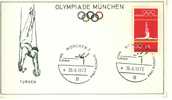 C0402 Gymnastique Cachet Illustré Allemagne 1972 Jeux Olympiques De Munich - Gymnastics