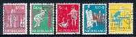 NEDERLAND 1959 Cancelled Stamps Child Welfare  731-735  # 1196 - Used Stamps