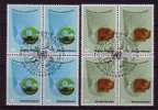 NATIONS UNIS - Bureau De VIENNE - 27/28 Obli (bloc De 4) Cote 13 Euros Depart à 10% - Used Stamps
