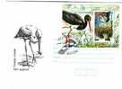 BULGARIA / Bulgarie   2000  BIRDS - Stork  Postal Stationery + S/S -cancellation Special First Day - Storchenvögel