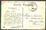 Kaart "YPRES - L'Eglise Saint-Martin " Met Stempel PMB Op  15/8/1916 - Other & Unclassified