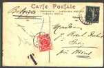 Postkaart Verzonden Vanuit Frankrijk Met Tx5met Cirkelstempel GIVRY Op 26/6/1911 - Lettres & Documents