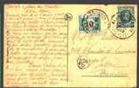 194 Op Kaart Met Cirkelstempel BLANKENBERGHE Op 14/5/1926, Met TX 33 Met Stempel BRUSSEL 1 - 1922-1927 Houyoux