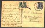 193 Op Kaart Met Cirkelstempel BLANKENBERGHE Op 16/6/1923, Met TX 33 Met Stempel ANTWERPEN 1 - 1922-1927 Houyoux