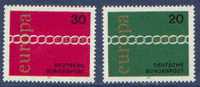 CEPT / Europa 1971 Allemagne N° 538 Et 539 ** - 1971