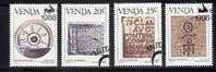 VENDA 1986 CTO Stamps History Of Writing 138-141 #3474 - Venda