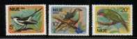 NIUE 1971 BIRDS SET OF 3 NHM - Niue