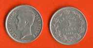 BELGIUM 1932 Coin 5 Frank (een Belga) C059 - 5 Frank & 1 Belga