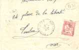 Lettre Pour Toulon Du 31/03/1903 Départ Morlaas Lembeye  Tampon "B M" N°125 - Briefe U. Dokumente