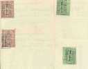 Fiscale Zegels Op 4 Documenten , 1926 , Zie Scans Voor Schade, Goed Bewaard (appareils Sanitaires) 4 Loodgietersrekening - Documenten