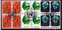 NATIONS UNIS - Bureau De New York - 359/361 Obli Bloc De 4 Cote 9,60 Euros Depart à 10% - Used Stamps