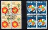 NATIONS UNIS - Bureau De New York - 362/363 Obli Bloc De 4 Cote 7,60 Euros Depart à 10% - Used Stamps