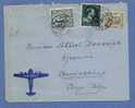 420+696+727 Op Luchtpostbrief Naar CONGO-BELGE , Stempel IXELLES Op 29/8/1946 - Lettres & Documents