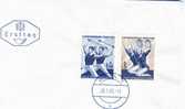 GYMNASTIQUE FDC AUTRICHE 1965 COMPETITIONA VIENNE - Gymnastique