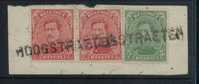 137+138(2) Met  Naamstempel  HOOGSTRAETEN  (noodstempel) - 1915-1920 Albert I