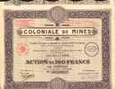 LOT DE 4 : COLONIALE DE MINES - Mineral