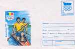 AVIRON ET CANOE ROUMANIE ENTIER POSTAL 1992 JEUX OLYMPIQUES DE BARCELONE - Roeisport