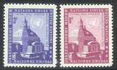 UNO New York 1958 MNH Stamps Central Hall 68-69 #3813 - Sonstige & Ohne Zuordnung