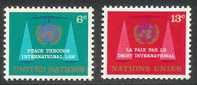 UNO New York 1969 MNH Stamp(s) Peace 214-215 #3868 - Sonstige & Ohne Zuordnung