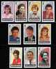 GB LOCALS DAVAAR CORONATION STREET SET OF 10 NHM - Local Issues