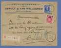 247+257 Op Aangetekende Brief Met Cirkelstempel MIDDELKERKE Op 14/4/1928 - 1922-1927 Houyoux