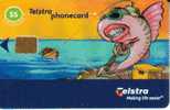 AUSTRALIA $5  CARTOON FISH FISHING  CHIP TYPE 1 CODE 01/03N ED.31/03/03 READ DESCRIPTION !! - Australien
