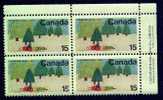 CANADA   Scott # 530 VF MINT NH Upper Right INSCRIPTION BLOCK CPB-16 - Plaatnummers & Bladboorden