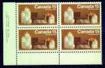 CANADA   Scott # 609 VF MINT NH Lower Left INSCRIPTION BLOCK CPB-21 - Plattennummern & Inschriften