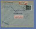 724T Op Aangetekende Brief Van St-GILLIS Op 24/4/1948 Naar Liedekerke , Niet Afgehaald / TERUG AAN AFZENDER ..... - 1946 -10%
