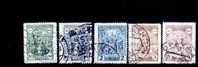 Tchecoslovaquie Yv.no.258/62 Oblitere (d) - Used Stamps