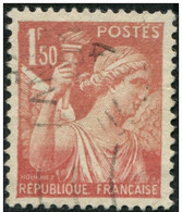 Pays : 189,05 (France : Gvt Provisoire)  Yvert Et Tellier N° :  652 (o) - 1939-44 Iris