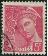 Pays : 189,03 (France : 3e République)  Yvert Et Tellier N° :  406 (o) - 1938-42 Mercure