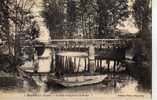 89 SEIGNELAY Bords Du Serein, Pont Rustique, Animée, Pecheur, Barque, Ed Vilain 2, 191? - Seignelay
