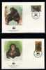 WWF 0001 1983 SIERRA LEONE CHIMPANZEES SET OF 4 FDCS - Other & Unclassified