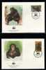 WWF 0001 1983 SIERRA LEONE CHIMPANZEES SET OF 4 FDCS - Sonstige & Ohne Zuordnung