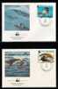 WWF 0037 1986 MAURITANIA MONK SEAL SET OF 4 FDCS - Altri & Non Classificati