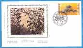 FDC Essaim D´abeilles Sur Grille De Cire - Sur Soie - Artsite: Buzin - Année: 1997 - Cachet: 30/08/1997 - Ref 9547 - Honeybees
