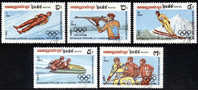 KAMPUCHEA : 1983 : Yv 407-411 (GEST-OBLIT) : "Olympische Winterspelen In Sarajevo '84" - Inverno1984: Sarajevo