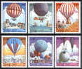 LAOS : 1983 : Yv 475-480 (GEST-OBLIT) : "Ballonvaart - 200ste Verjaardag Van De Eerste Ballonvlucht" - Montgolfier