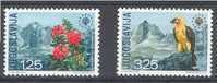Yougoslavie Joegoslavie1970 Yvert Nr. 1291-92 *** MNH Cote 17,50 Euro Flore Faune - Neufs