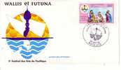FDC  4e FESTIVAL DES ARTS DU PACIFIQUE  Wallis Et Futuna  1984 - FDC